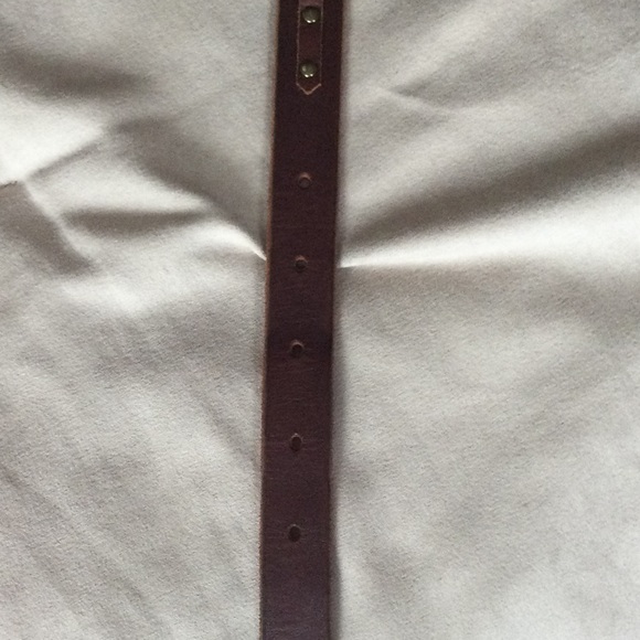 Lucky Brand Chestnut Brown Woven Studded Belt - Picture 4 of 6